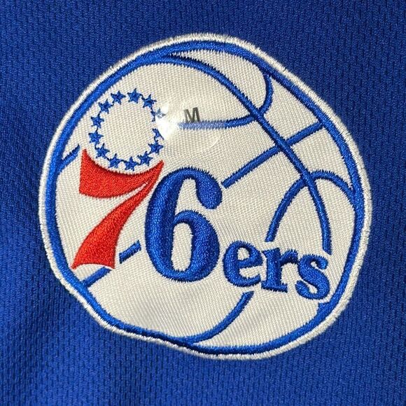 Philadelphia 76ers Sixers Basketball Jersey size Medium M New Ultra Game Blue - Picture 4 of 11